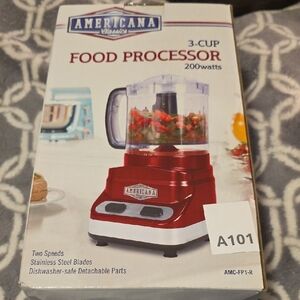 Americana Red Food Processor